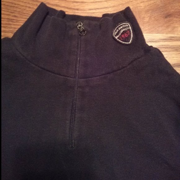 Vintage 90s Polo Jeans Co. Zipped Mock Neck/Tu… - Picture 3 of 6